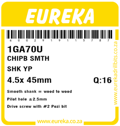 1GA70 - Chipboard Screw -1GA70_Label_T